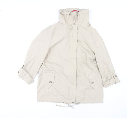 John Lewis Women Beige Cotton Jacket Size 10