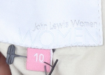 John Lewis Women Beige Cotton Jacket Size 10