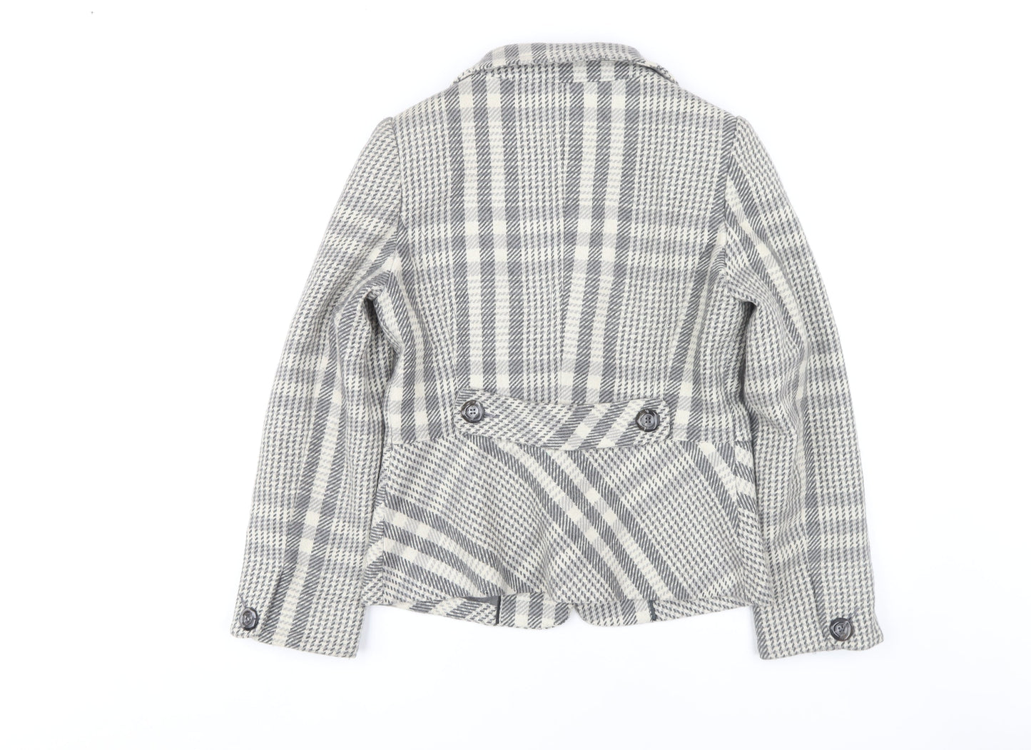 Simon Jeffery Women's Grey Check Blazer Size 10