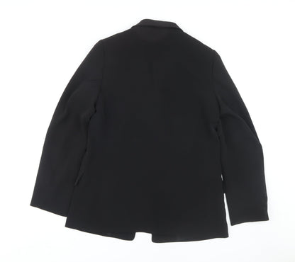 Womens UK Size 10 H&M Black Basic Jacket