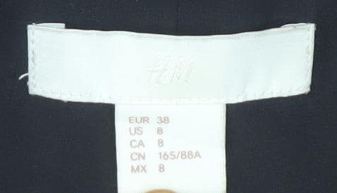 Womens UK Size 10 H&M Black Basic Jacket