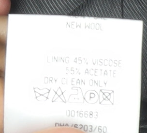 Mens UK Size 42 Burton Regular Grey Suit Jacket