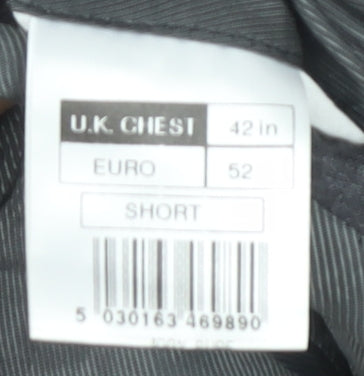 Mens UK Size 42 Burton Regular Grey Suit Jacket