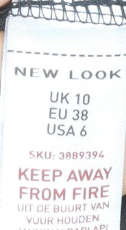 Womens UK Size 10 New Look Black