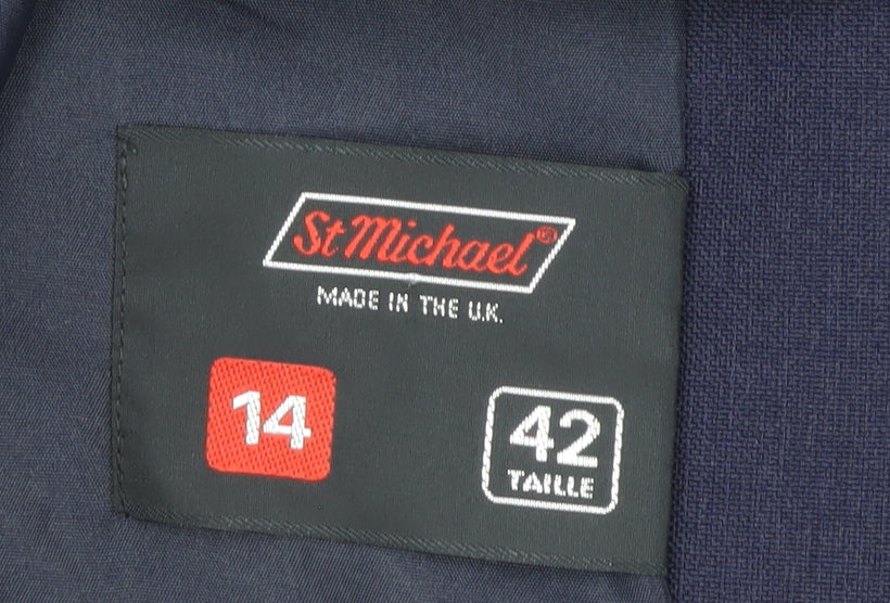 Marks and Spencer Women's Blue Blazer Size 14