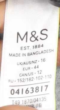 Womens UK Size 16 Marks and Spencer Grey Coat