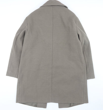 Womens UK Size 14 Marks and Spencer Brown Overcoat