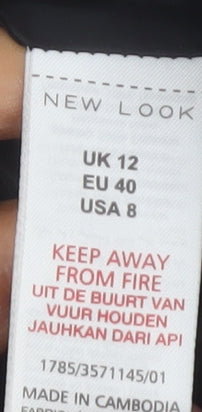 New Look Women's Black Pencil Skirt Size 12