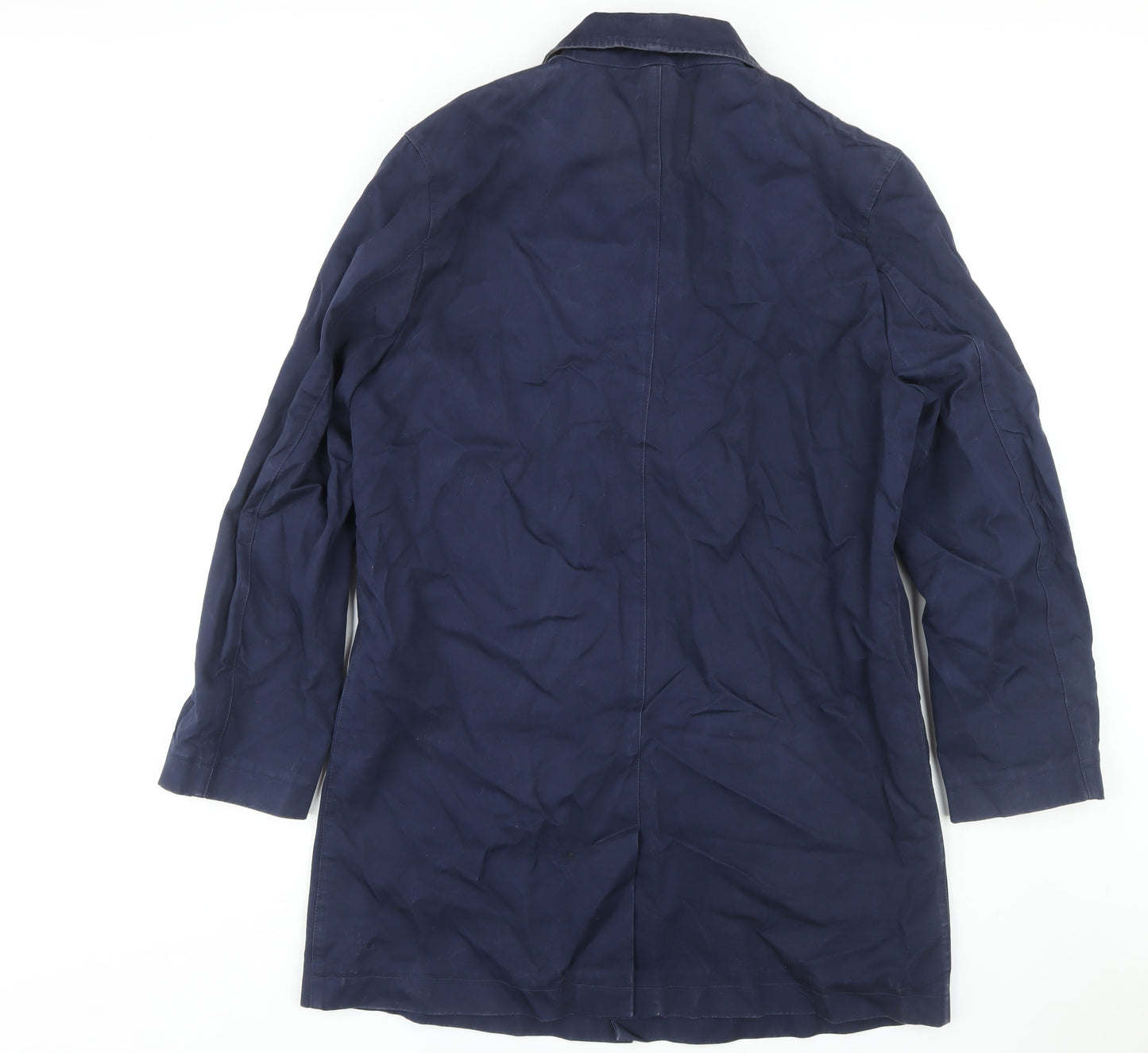 Mens UK Size XL Farrell Blue Overcoat