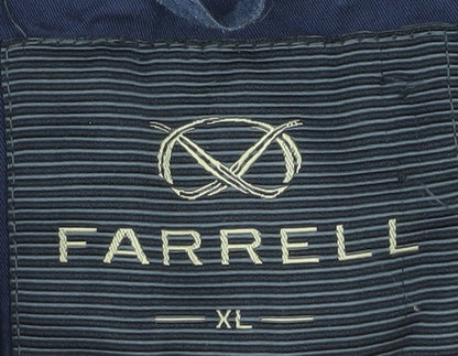 Mens UK Size XL Farrell Blue Overcoat