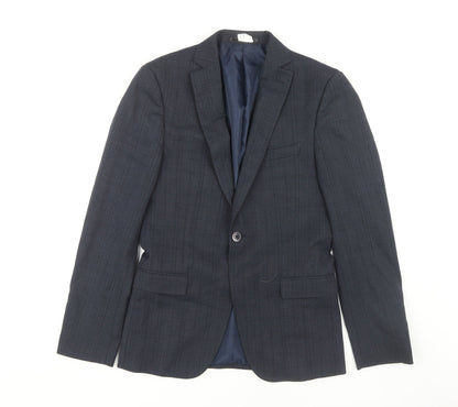 Mens UK Size 34 T.M.Lewin Regular Blue Suit Jacket