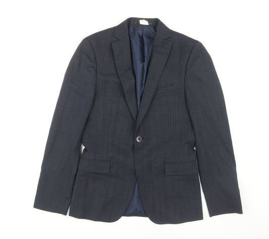 Mens UK Size 34 T.M.Lewin Regular Blue Suit Jacket