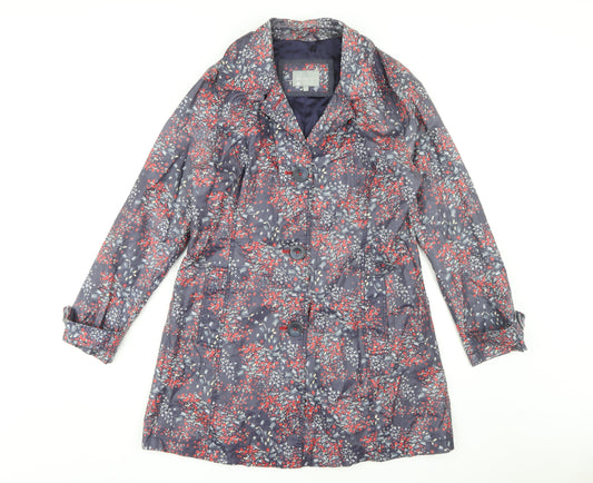Per Una Women's Multicoloured Floral Coat Size 12
