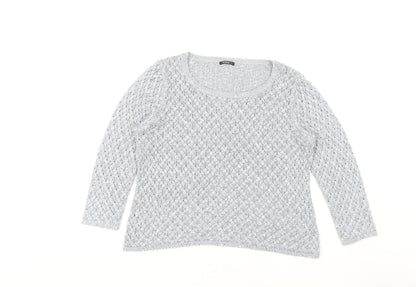 Womens UK Size 14 Roman Grey Pullover Jumper