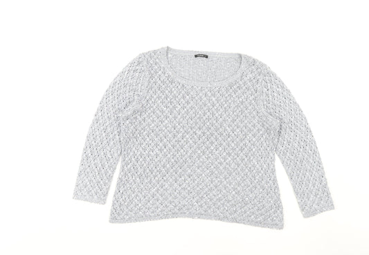 Womens UK Size 14 Roman Grey Pullover Jumper