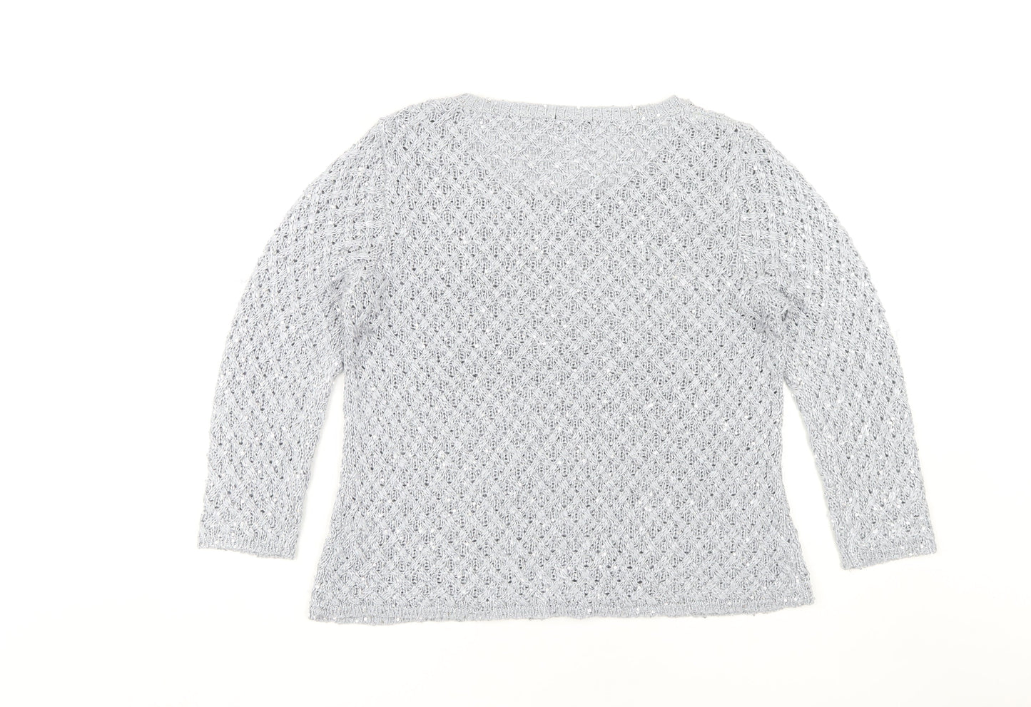 Womens UK Size 14 Roman Grey Pullover Jumper