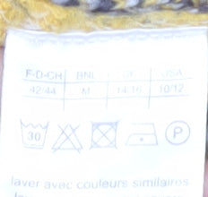 Damart Women's Yellow Plaid Pullover Jumper M