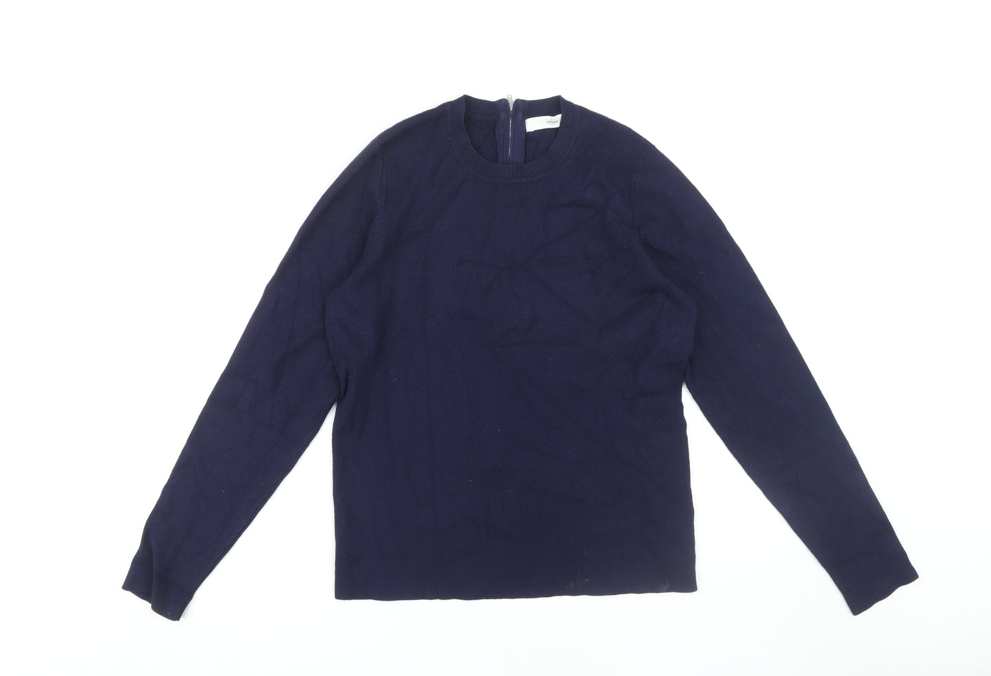 Womens UK Size 14 John Lewis Blue Full Zip Jumper
