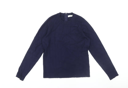 Womens UK Size 14 John Lewis Blue Full Zip Jumper