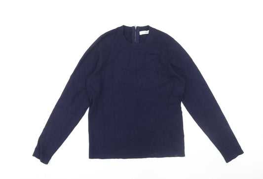 Womens UK Size 14 John Lewis Blue Full Zip Jumper