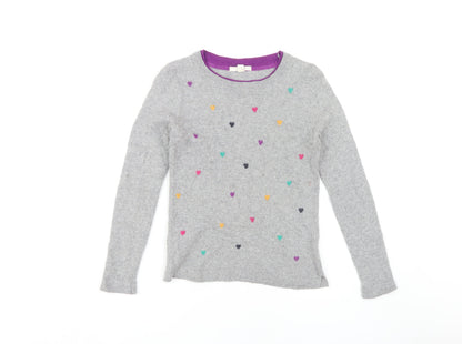 Womens UK Size 10 White Stuff Grey Pullover Jumper