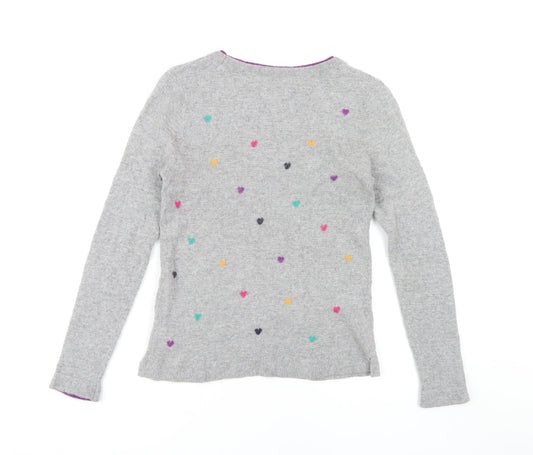 Womens UK Size 10 White Stuff Grey Pullover Jumper
