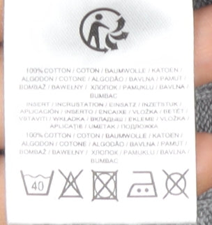 Dissident Men's Grey Henley Jumper Size L