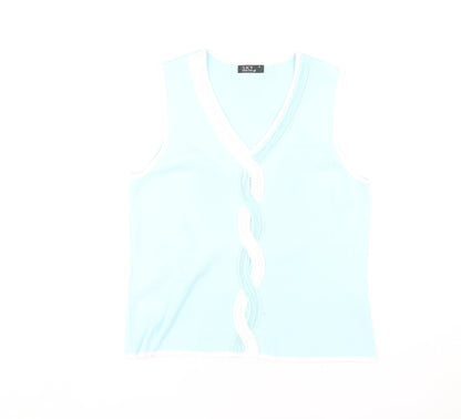 Womens UK Size 3 Sky Blue  Tank