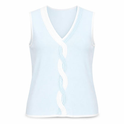 Womens UK Size 3 Sky Blue  Tank
