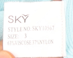 Womens UK Size 3 Sky Blue  Tank