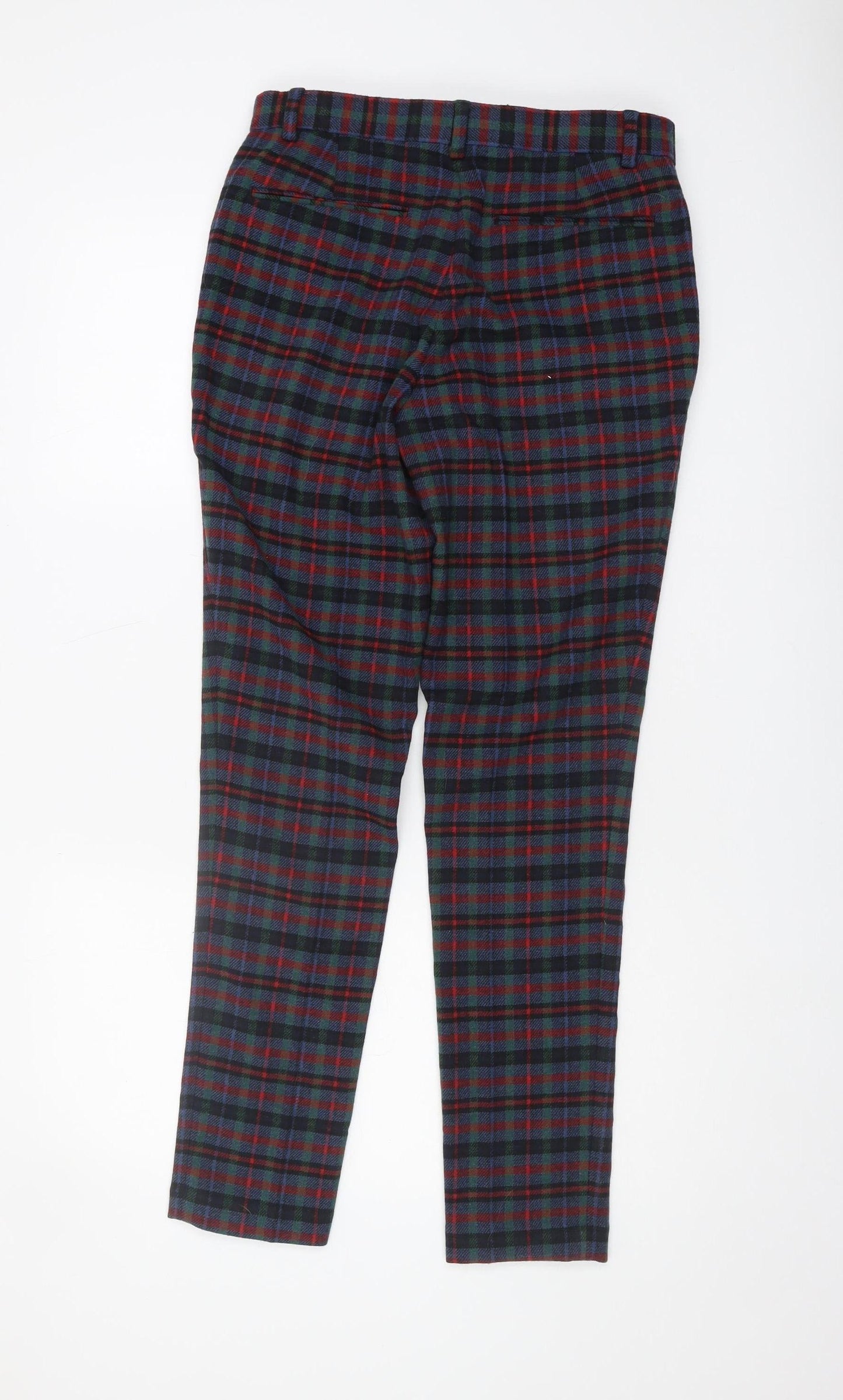 ASOS Men's Multicoloured Plaid Trousers, Size 30
