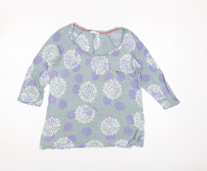 White Stuff Women's Multicoloured Linen T-Shirt - Size 10