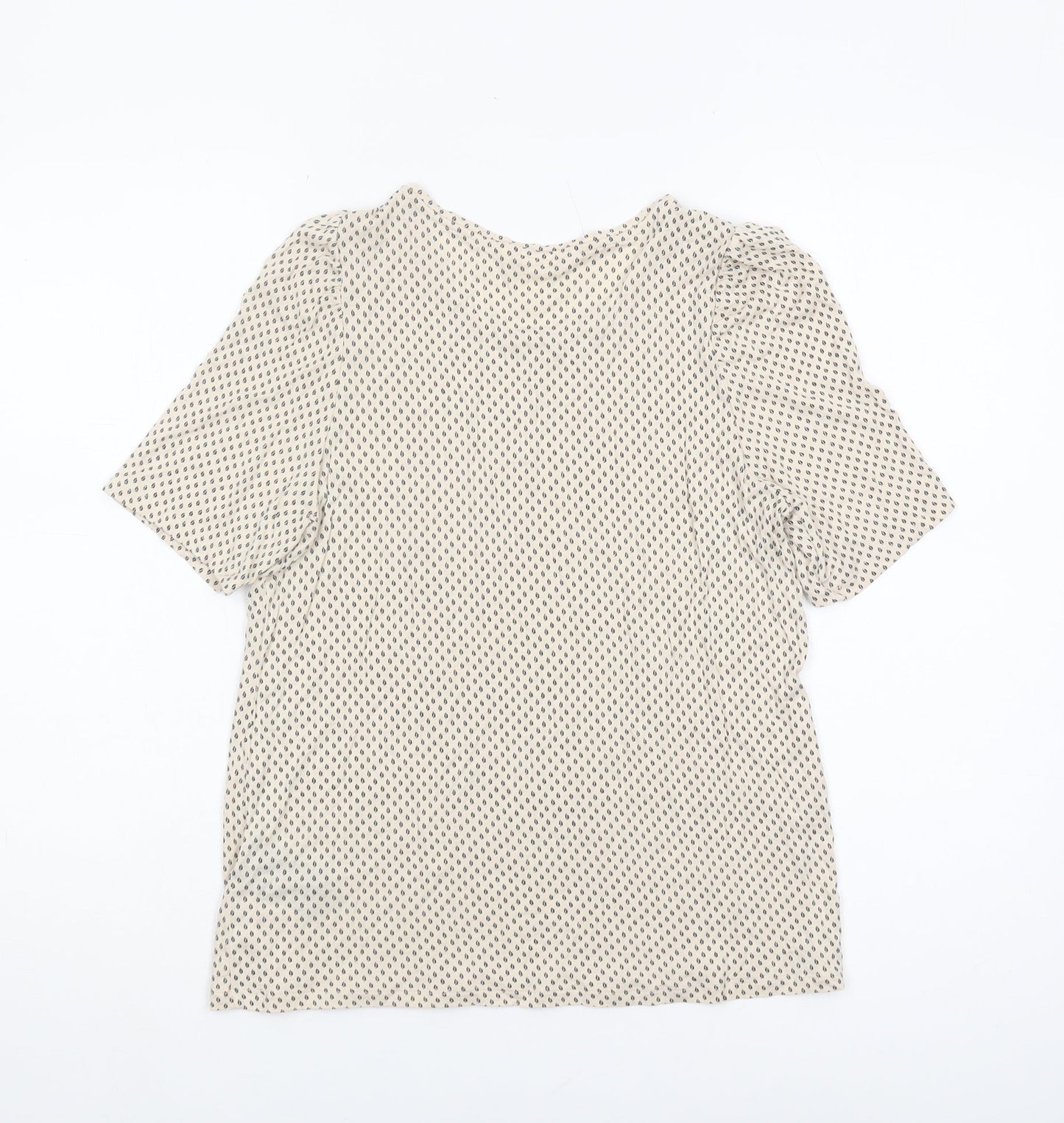 Womens UK Size S H&M Beige  T-Shirt