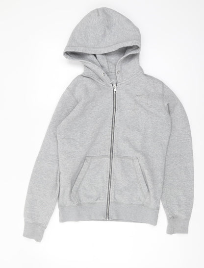 Nike Unisex Grey Full Zip Hoodie - Size S