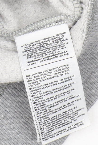 Nike Unisex Grey Full Zip Hoodie - Size S