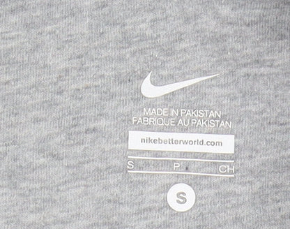 Nike Unisex Grey Full Zip Hoodie - Size S