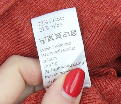 Womens UK Size 16 John Lewis Red Pullover Jumper