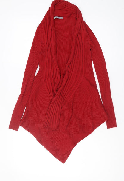Womens UK Size 8 Marks and Spencer Red Cardigan Jumper