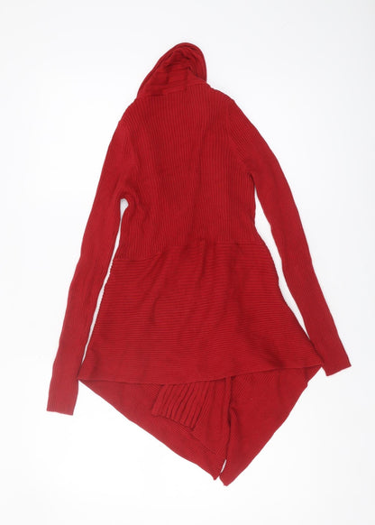 Womens UK Size 8 Marks and Spencer Red Cardigan Jumper