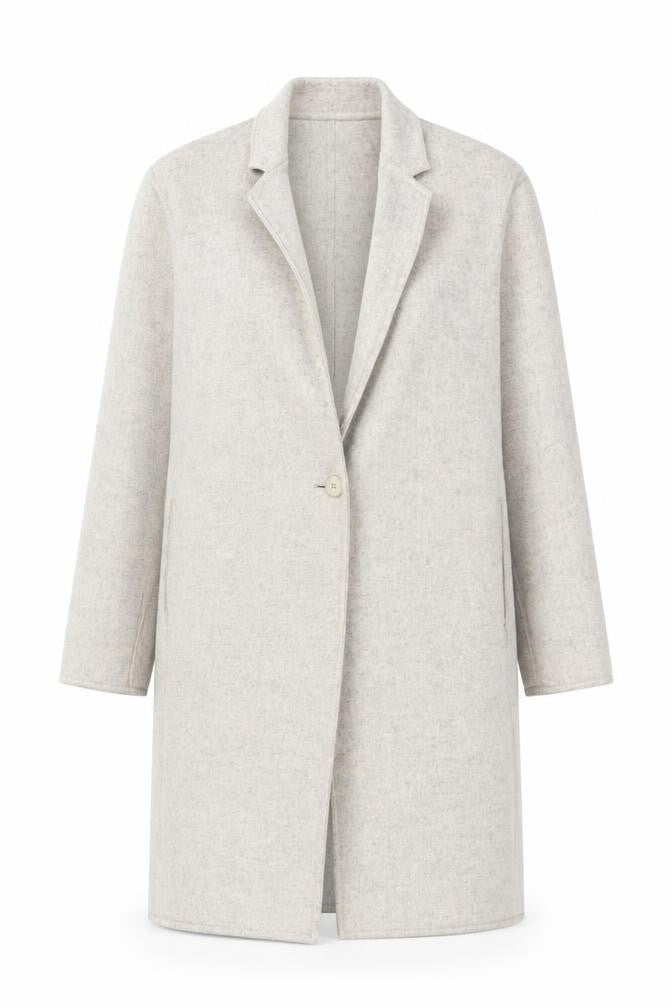 Womens UK Size 2XS Uniqlo Beige Overcoat