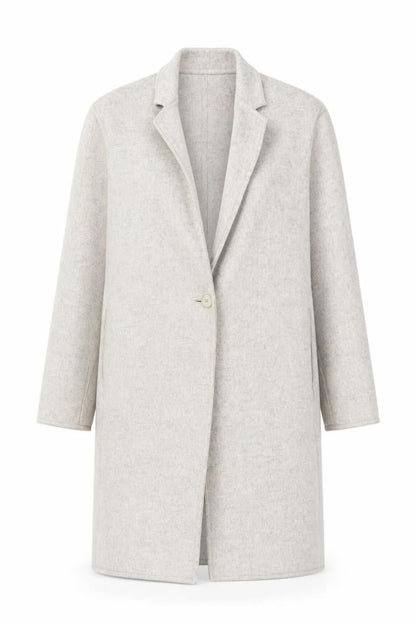 Womens UK Size 2XS Uniqlo Beige Overcoat