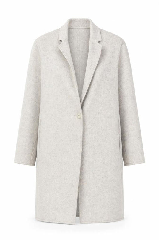 Womens UK Size 2XS Uniqlo Beige Overcoat