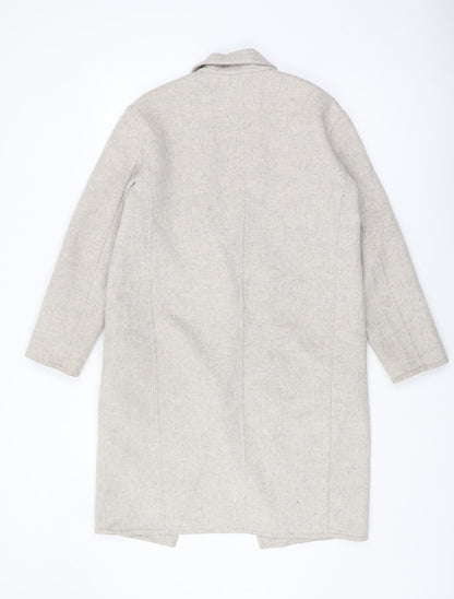 Womens UK Size 2XS Uniqlo Beige Overcoat