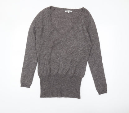 Dimension Women's Grey V-Neck Pullover Jumper