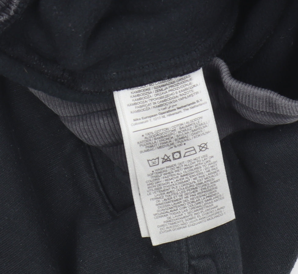 Unisex Adultss UK Size S Nike Regular Fit Jogger Black Trousers