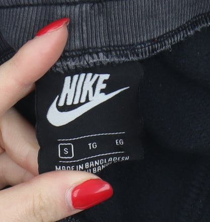 Unisex Adultss UK Size S Nike Regular Fit Jogger Black Trousers