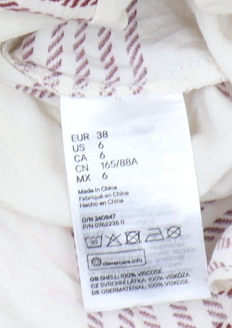 Womens UK Size 10 H&M Ivory  Blouse
