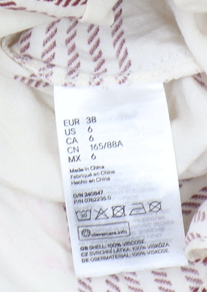 Womens UK Size 10 H&M Ivory  Blouse