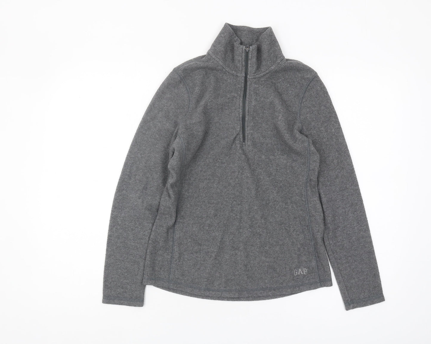 GAP Women's Grey 1/2 Zip Sweatshirt - Size S