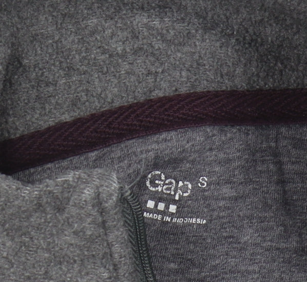 GAP Women's Grey 1/2 Zip Sweatshirt - Size S